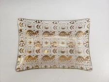 Georges Briard Forbidden Fruit Pattern 8 x 5 1/4in Relish Dish