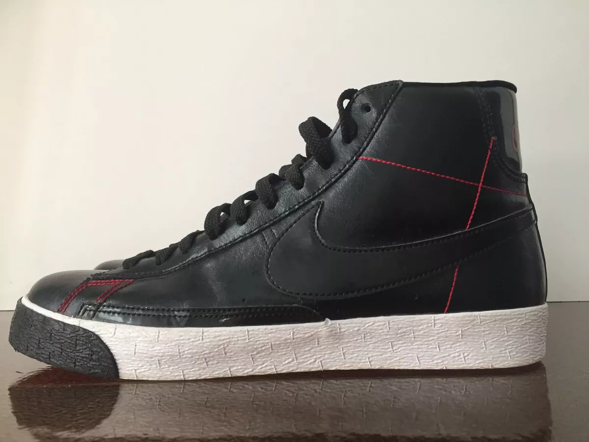 Nike Blazer High Premium Chicago Chi City Black Red Sz. 10 eBay