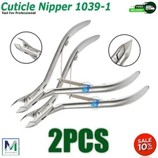 2Pcs Cuticle Nipper - Precision Manicure & Pedicure Tool - Pro Grade