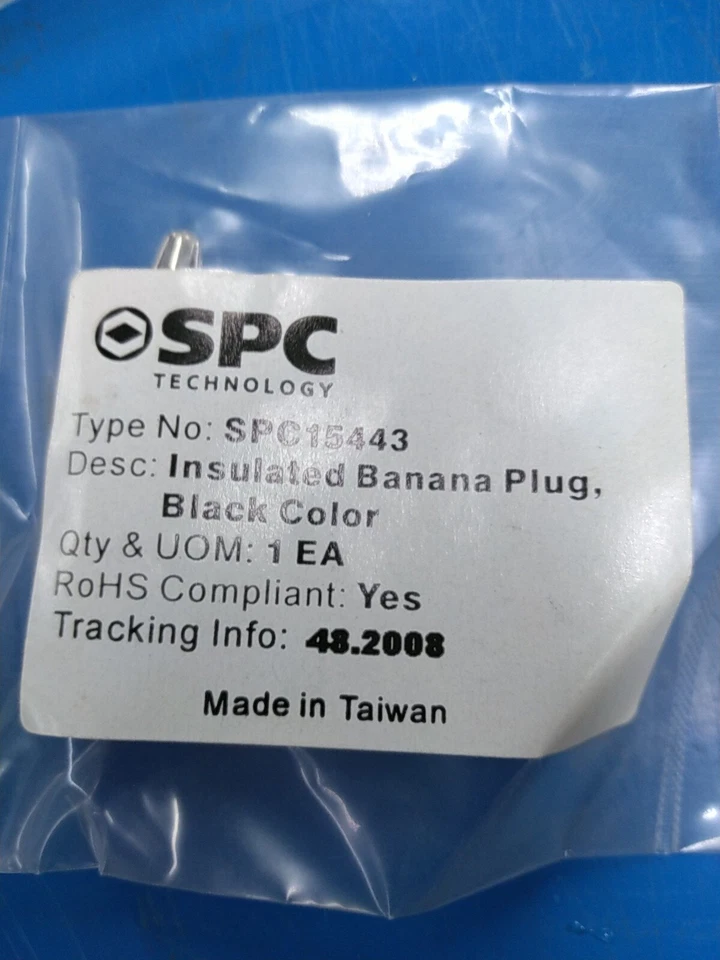 (4) SPC Technology Banana Jack (2) SPC15432 Red and (2) SPC15443 Black - Image 3 of 3