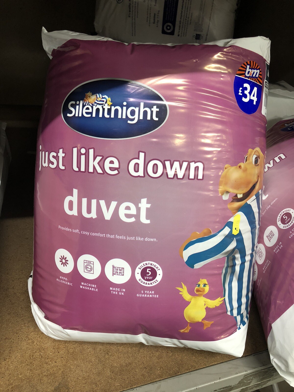 Silentnight Just Like Down Duvet Winter Quilt Made Cosy Warm 13.5 Tog