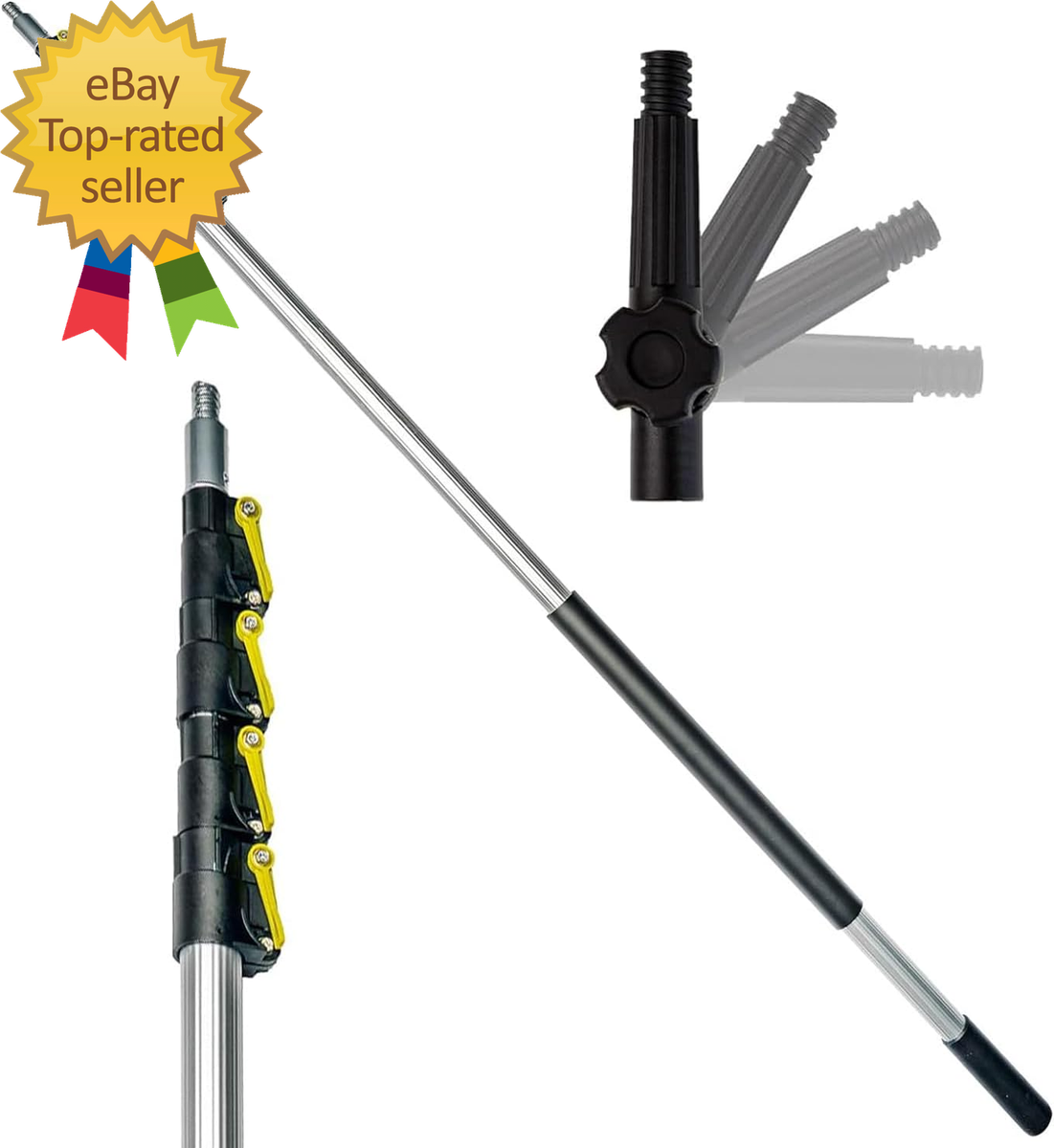 DOCA Telescoping Pole 7-30 Ft - Extension Pole for Cleaning
