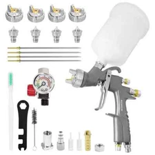 D1 Lvlp Air Spray Gun Premium Kit Cars House Paint Gun 1.3/1.5/1.7/2.0mm Nozzle
