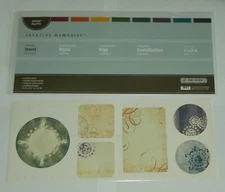 CREATIVE MEMORIES JEWEL DESIGNS II STICKER SHEET JUMBO GL STICKERS BNIP