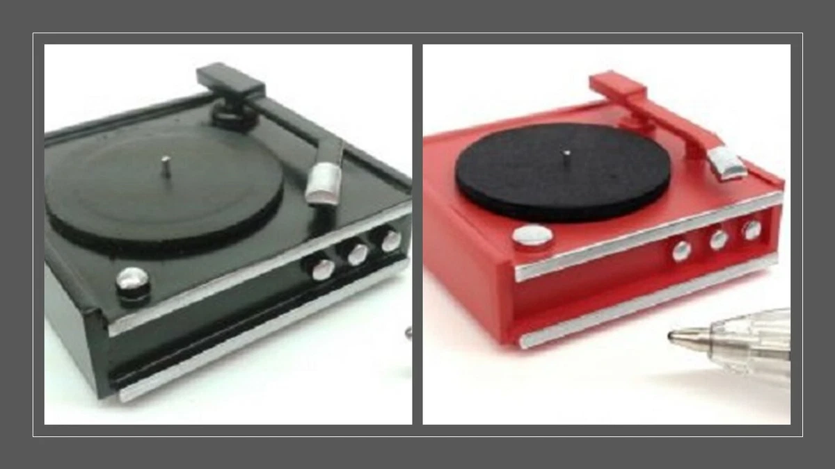 1 12 scale dolls house miniature handmade retro record player 2 to