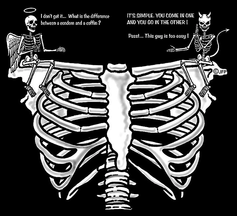 White Skeleton Rib Cage Men's Tshirt - Crazy Dog T-Shirts
