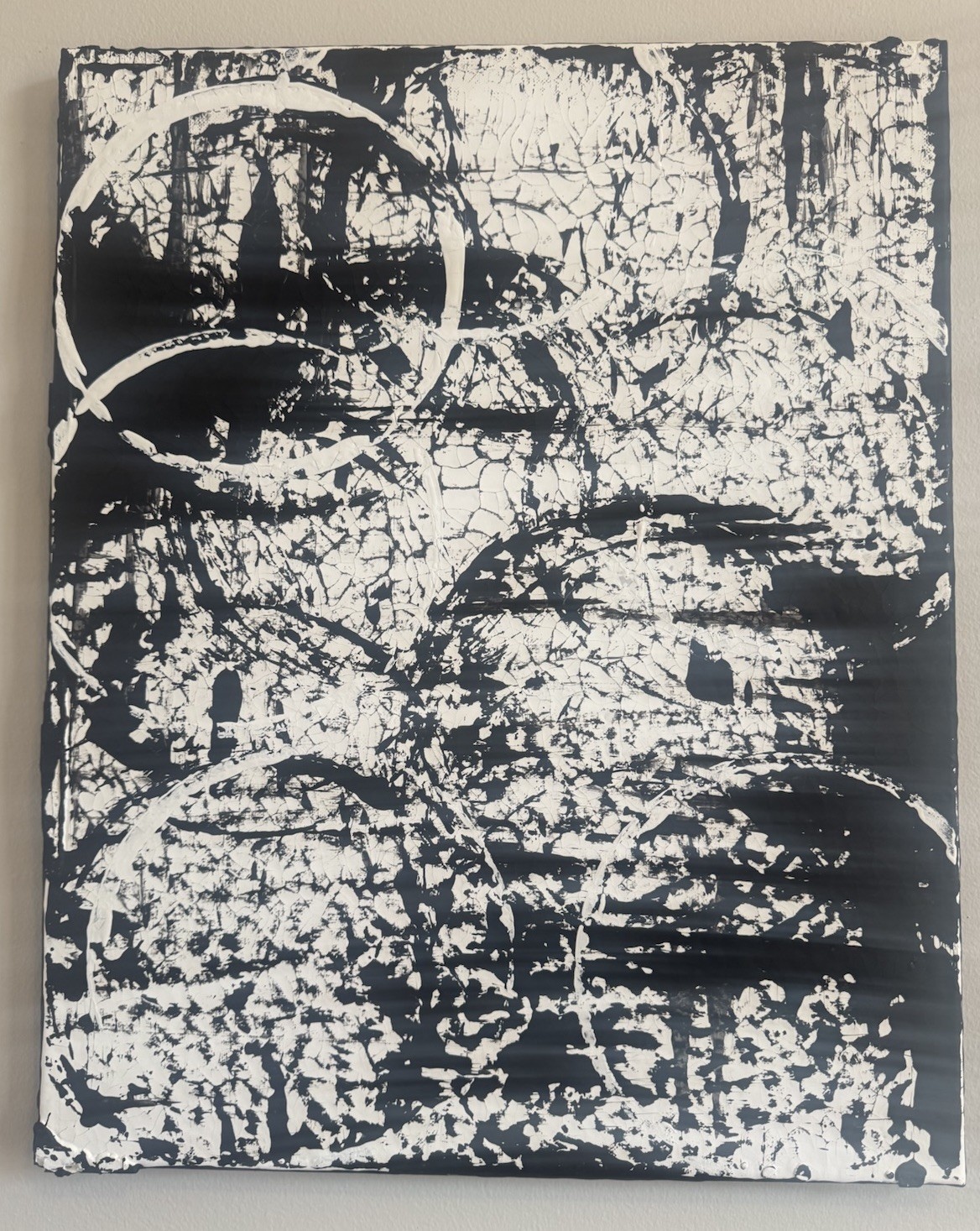 Black White Abstract Penthouse Loft Painting Industrial Minimalist Modern 