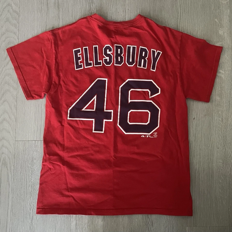 Boston Red Sox Majestuosa Camiseta Mediana Adulto/Mujer - #46 Jacoby Ellsbury Foto 3 de 3