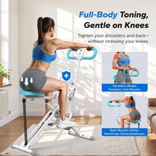 MERACH R07 2-in-1 Squat & Rowing Machine – Foldable Glute & Leg Trainer