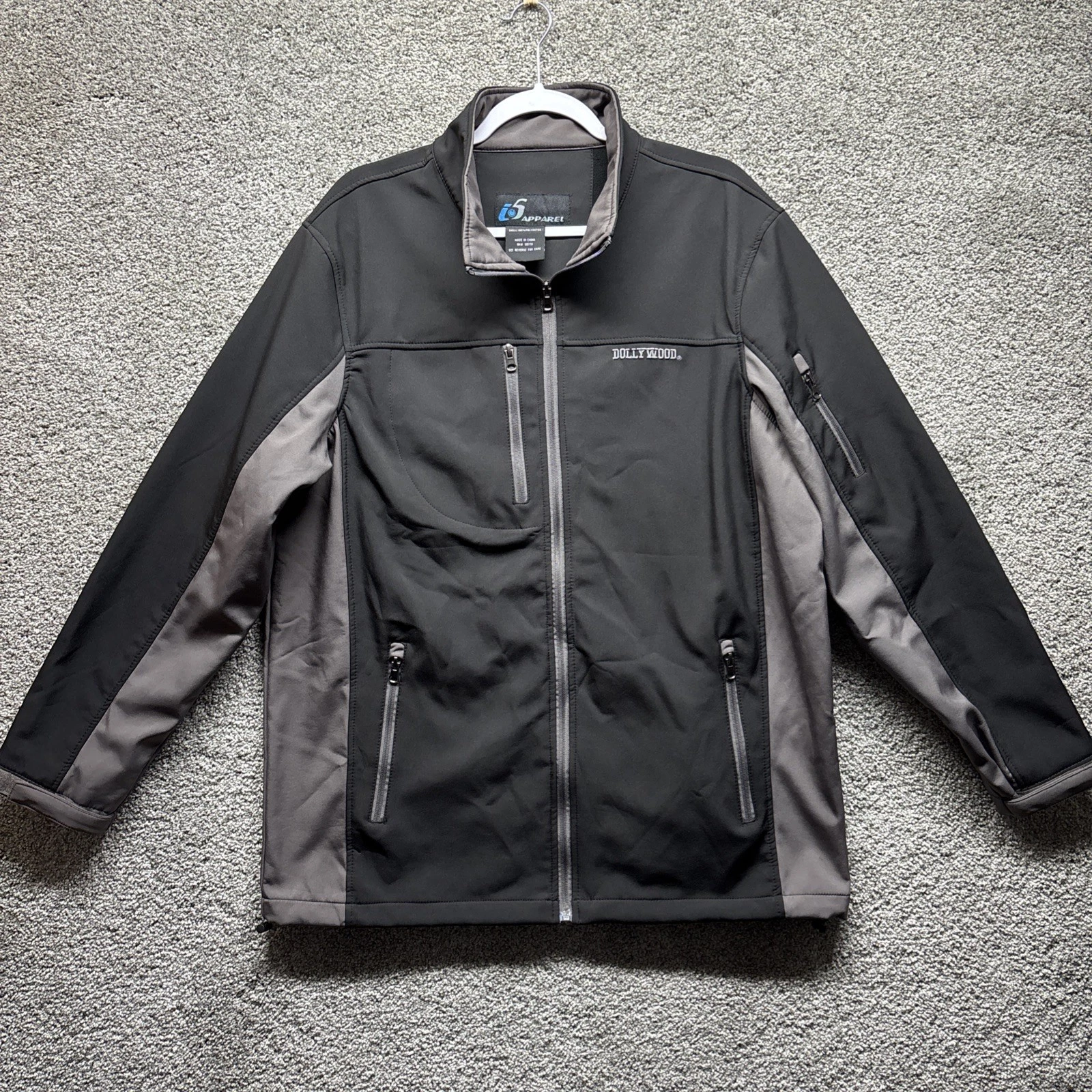 i5 Apparel Dollywood Employee Mens XL Full Zip Jacket Fleece Lined Wind Breaker