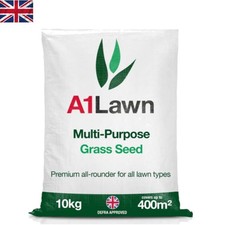 10kg Multi-Purpose Lawn Seed - DEFRA Certified for Thick, Green Growth 7.68 per kilo