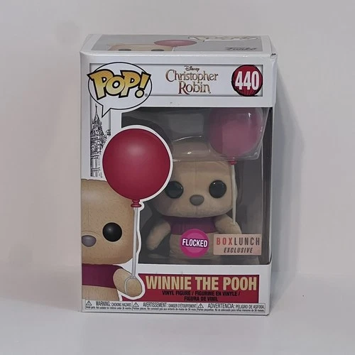 Funko Pop! 440 Disney Christopher Robin Winnie the Pooh Flocked Box Lunch Excl