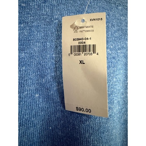 Banana Republic blue silk & linen sweater womens XL - Picture 5 of 6