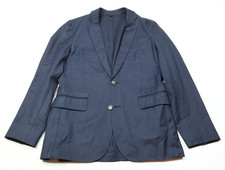J.Crew Ludlow Slim-fit Unstructured Blazer Mens 38R Blue Two-Button Wool Cotton