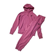 Nike Sportswear Sweatsuit Set Women's Small S Hoodie And Sweatpants Pink