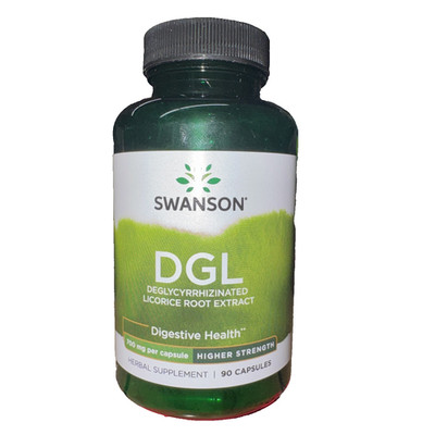 Swanson High Potency DGL Licorice 700mg Digestive GI Tract Support 90 Caps 01/27