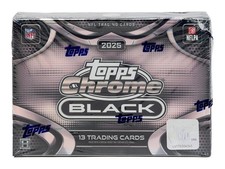 2025 TOPPS CHROME BLACK FOOTBALL HOBBY BOX