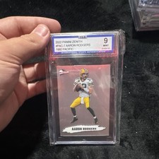 2022 Panini Zenith Aaron Rodgers #PAC-7 ISA 9 Green Bay Packers NFL Football