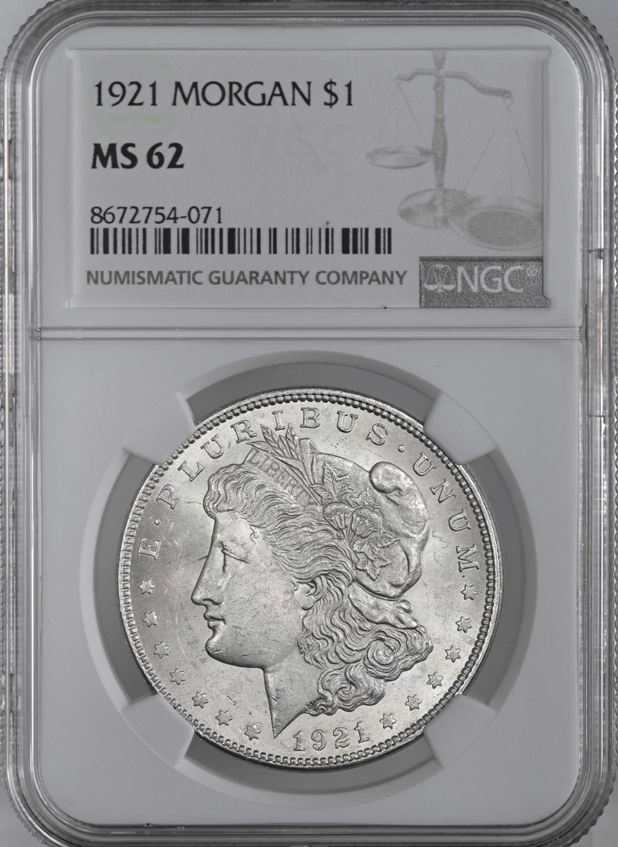MS 62 Graded 1921 Year Morgan US Dollars (1878-1921) for sale | eBay