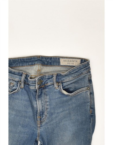 ALL SAINTS Womens Skinny Jeans W28 L28 Blue Cotton AZ01 - Picture 4 of 4