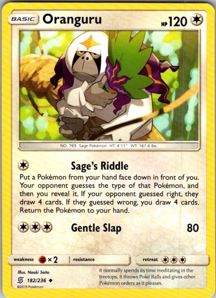 Pokemon SM - Unified Minds Oranguru 182/236 NM