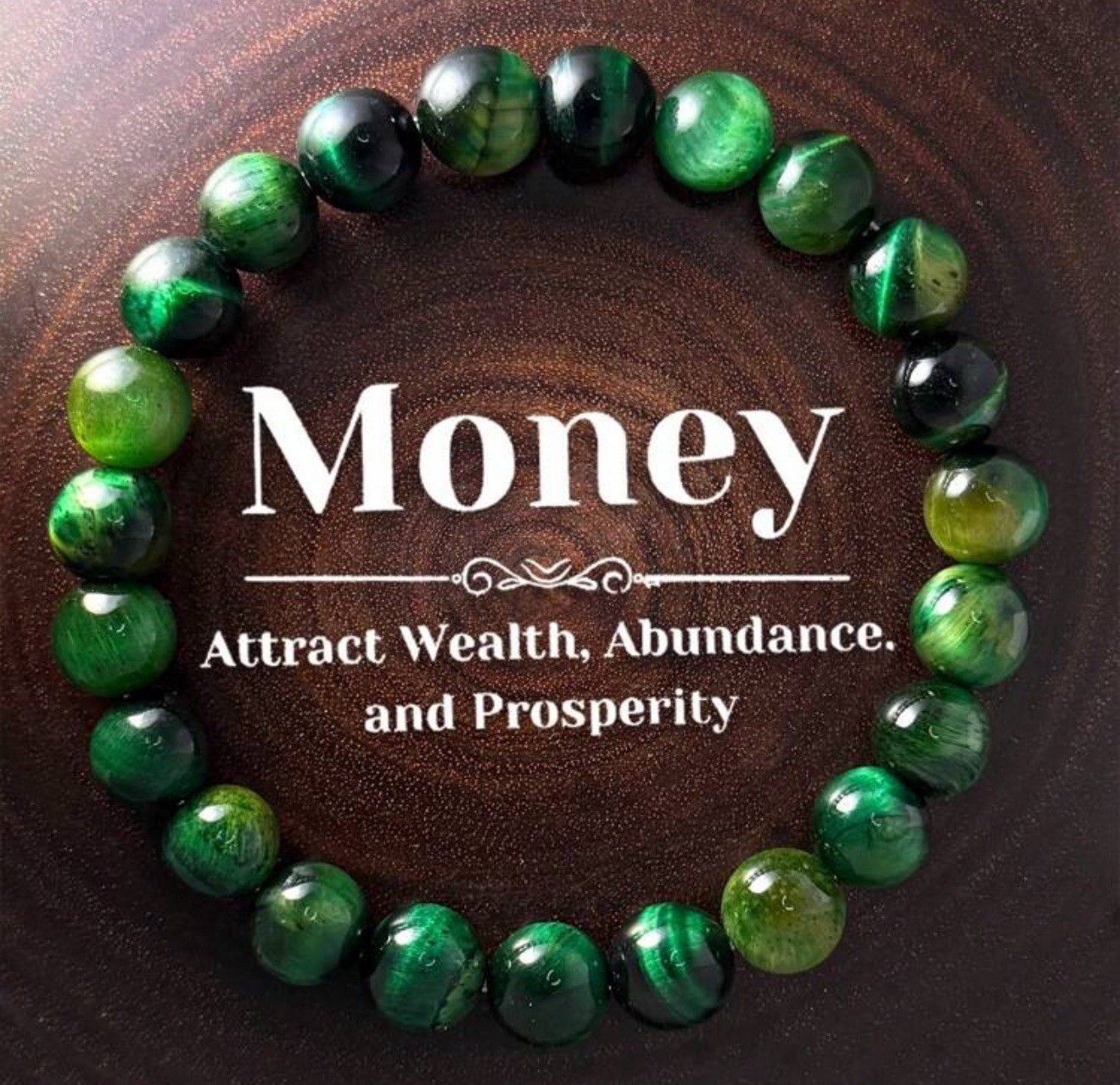 Bracelet oeil de tigre vert galaxie et bijoux en pierre naturelle précieuse pour homme
