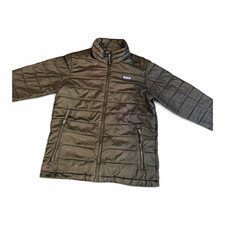 Patagonia Down Kids Black Down Puffer Jacket Full Zip Pockets L 12