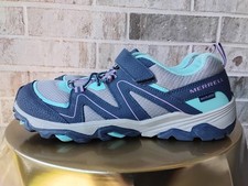 Merrell M-Trail Quest Hiking Shoes Boots Blue/Gray Girls 3w MK162621 Size 7