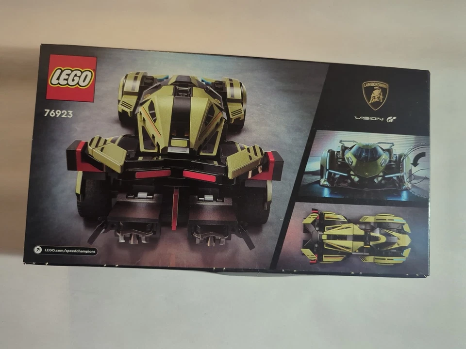全新带盒乐高 76923 Speed Champions 兰博基尼 V12 Vision Gran Turismo 全新未拆封 — 第 2/3 张图片