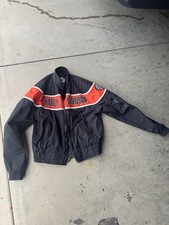 Vintage Harley-Davidson racing nylon bomber jacket late 80s size medium USA