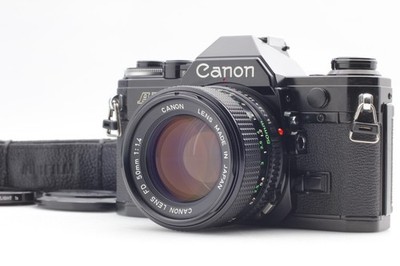 MINT】 Canon AE-1 Black 35mm Film Camera SLR New FD NFD 50mm f/1.4