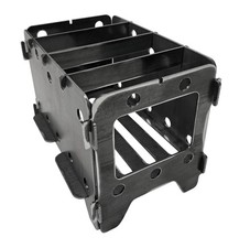 Estufa de leña portátil grande quemador de biomasa placa de camping plegable de acero de 2 mm
