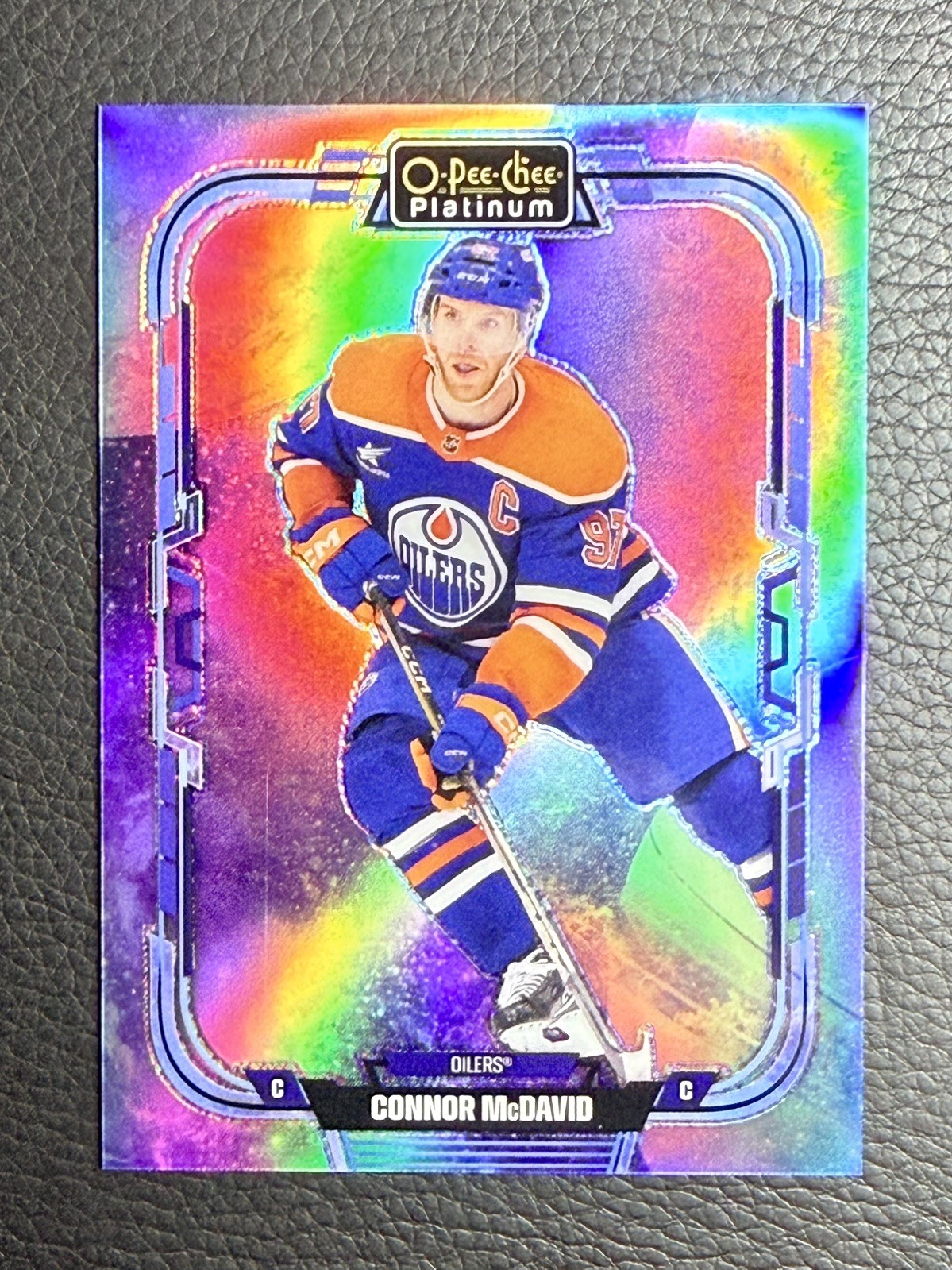 Connor McDavid 2025-26 O-Pee-Chee Platinum Cosmic Preview /65 P-1 Oilers