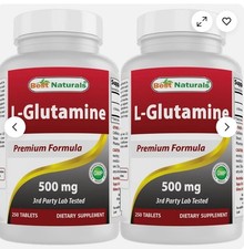 best Naturals L-Glutamine 500 mg 250 Tablets