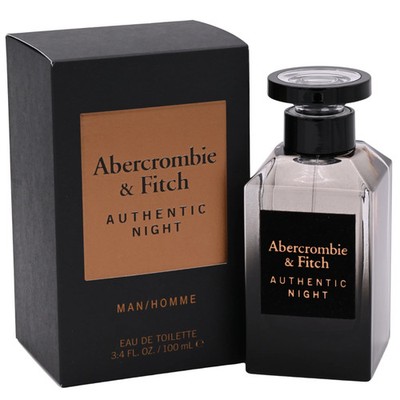 Authentic Night by Abercrombie & Fitch Cologne Men EDT 3.3 / 3.4 oz New In Box