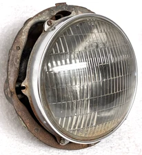 VINTAGE 40s?50s?60s? HEADLIGHT ASSEMBLY,HOUSING,BUCKET,7",FORD?DODGE?JEEP?WILLYS