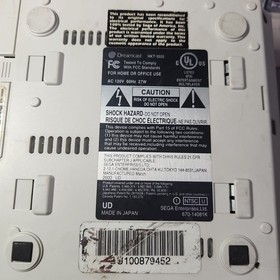 White Sega Dreamcast Console System with OEM Controller & Sonic Adventure WORKS!