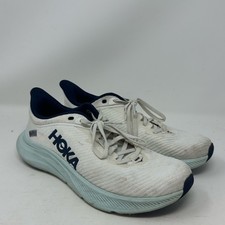 HOKA One One Solimar Running Shoes Womens 10 White Blue Athletic Trainer