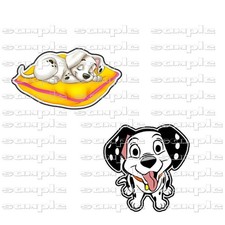 Disney Dalmatian's 2 pc vldt Premade Scrapbook Paper Piece die cut
