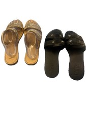 Women's flat sandals Lot of 2 DKNY  A New Day Size 9