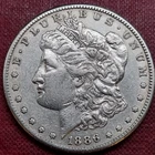1886 S Morgan Dollar 1$ AU #98378
