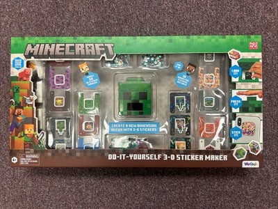 Minecraft Do-It-Yourself 3D Sticker Maker Kit New with Box