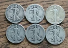 New ListingLiberty Walking Half Dollar Silver Coins Lot of 6, 1936 1943 1945, 50C