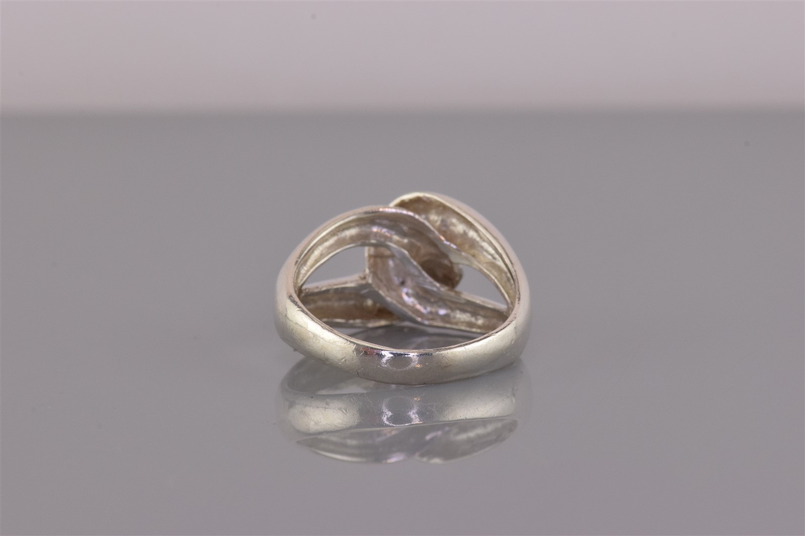 Sterling Silver Interlocking Puffy Loop Crossover… - image 4