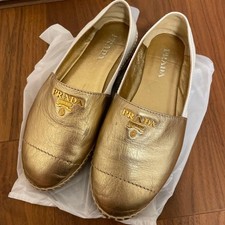 Prada espadrilles Golden bohemian glamour perfect for elegant summer dressing