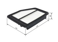 Bosch F 026 400 412 Luftfilter FüR Honda