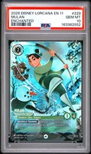 2026 DISNEY LORCANA EN 11-WINTERSPELL 229 MULAN - RESOURCEFUL RECRUIT PSA 10