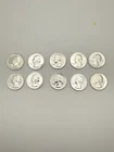 1963 Proof Washington Silver Quarters Lot 10 90% Silver Raw Proof Coins #1005