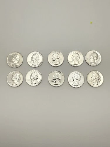 1963 Proof Washington Silver Quarters Lot 10 90% Silver Raw Proof Coins #1005