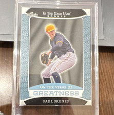 Leaf 2024 In The Game Used Paul Skenes VG-43 Pirates On The Verge of Greatness